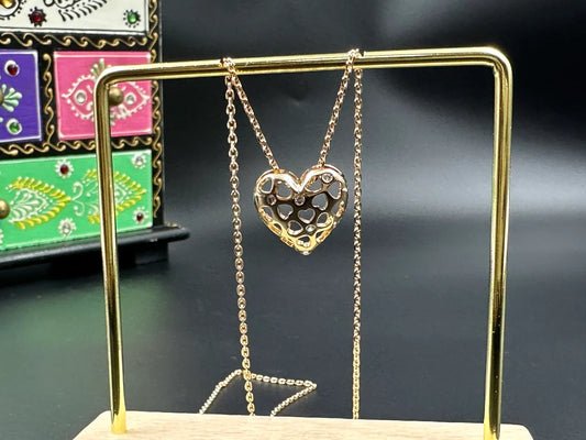 ANTI TARNISH STAINLESS STEEL HEART SHAPED PENDENT SET