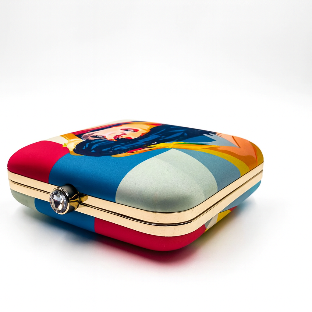 Pop Art Face Clutch