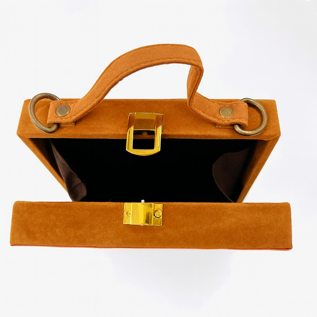 Butterfly Artwork Wooden Handbag