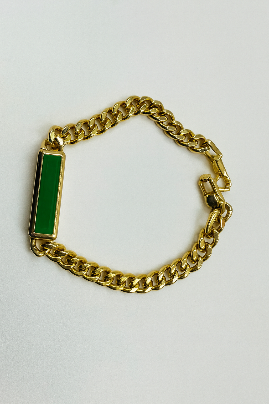 Emerald Curb Bracelet