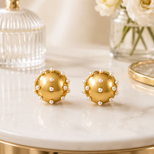 Pearl Stud Earrings