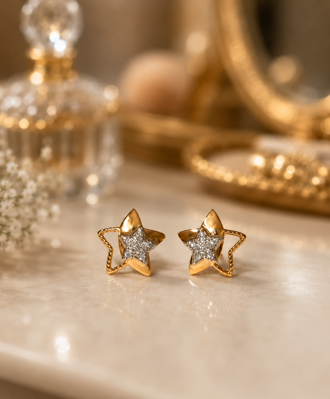 Celestial Star Stud Earrings