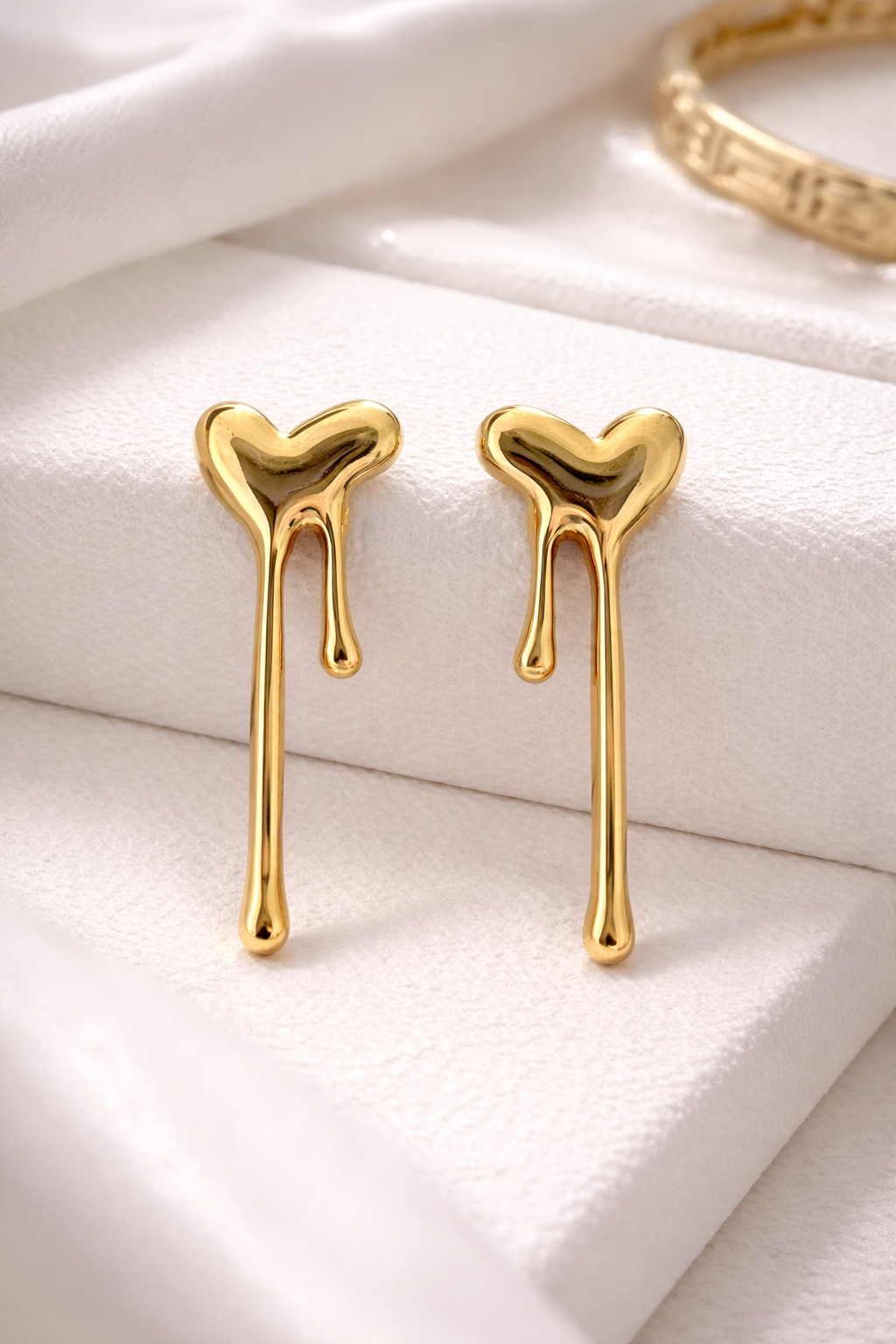 Heart Drop Earrings