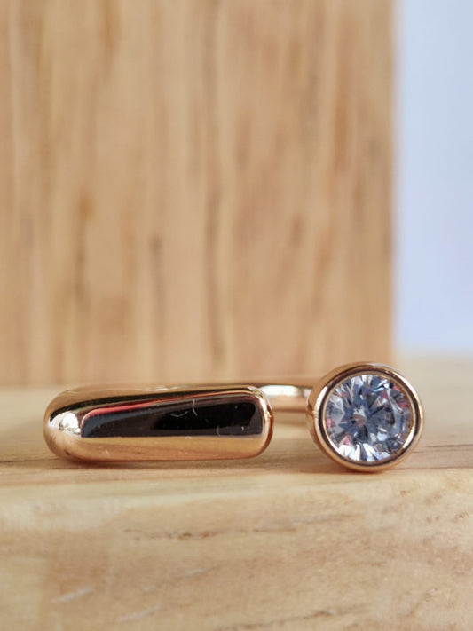 Crystal Halo Ring