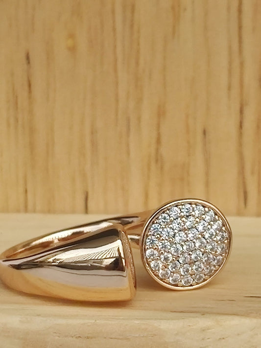 Crystal Halo Ring
