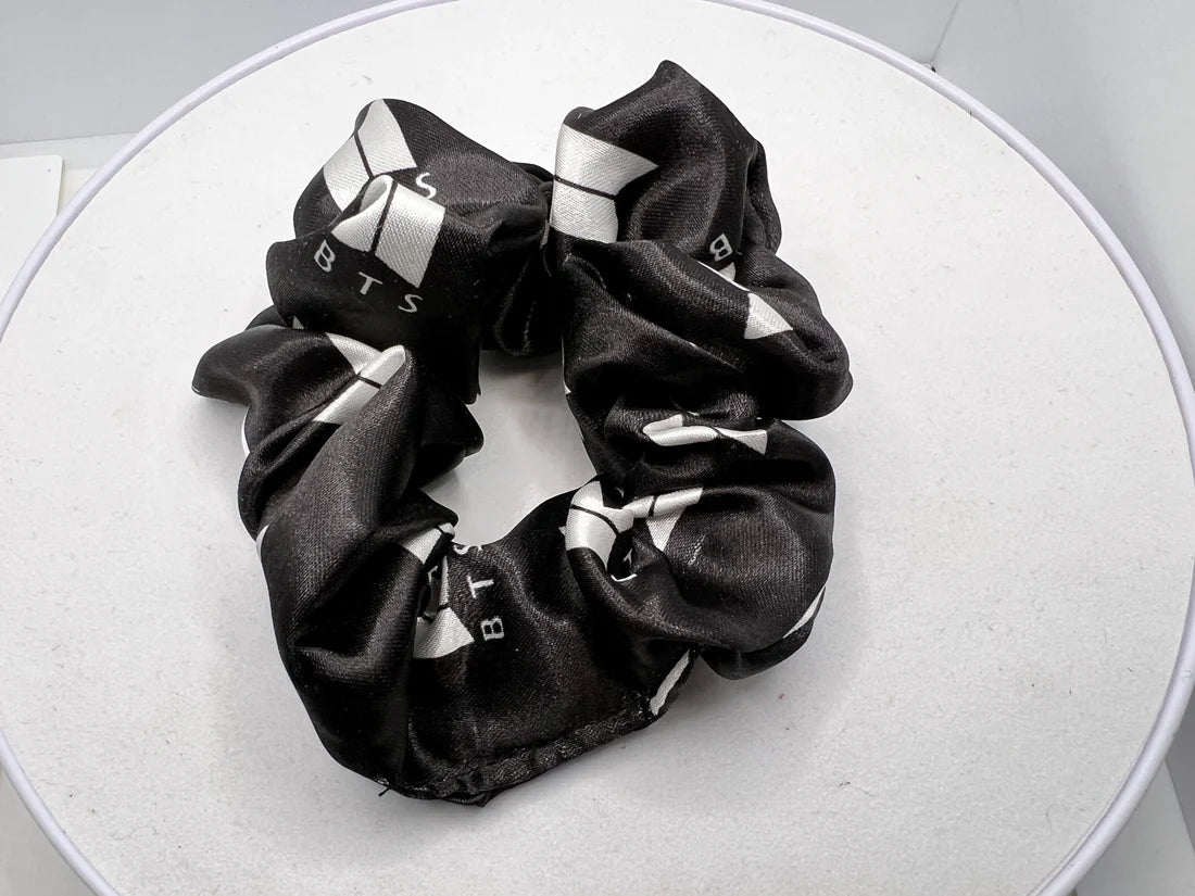 Black Satin Scrunchie