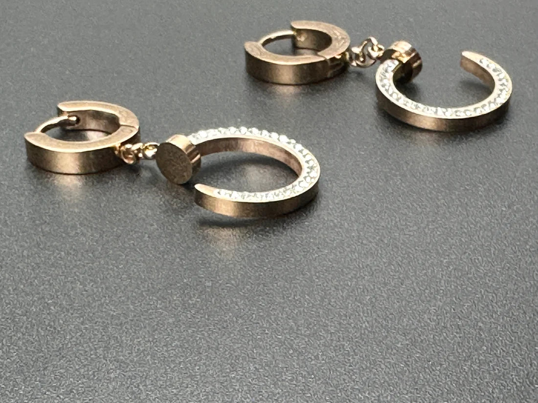 Steel AD Stud Earrings