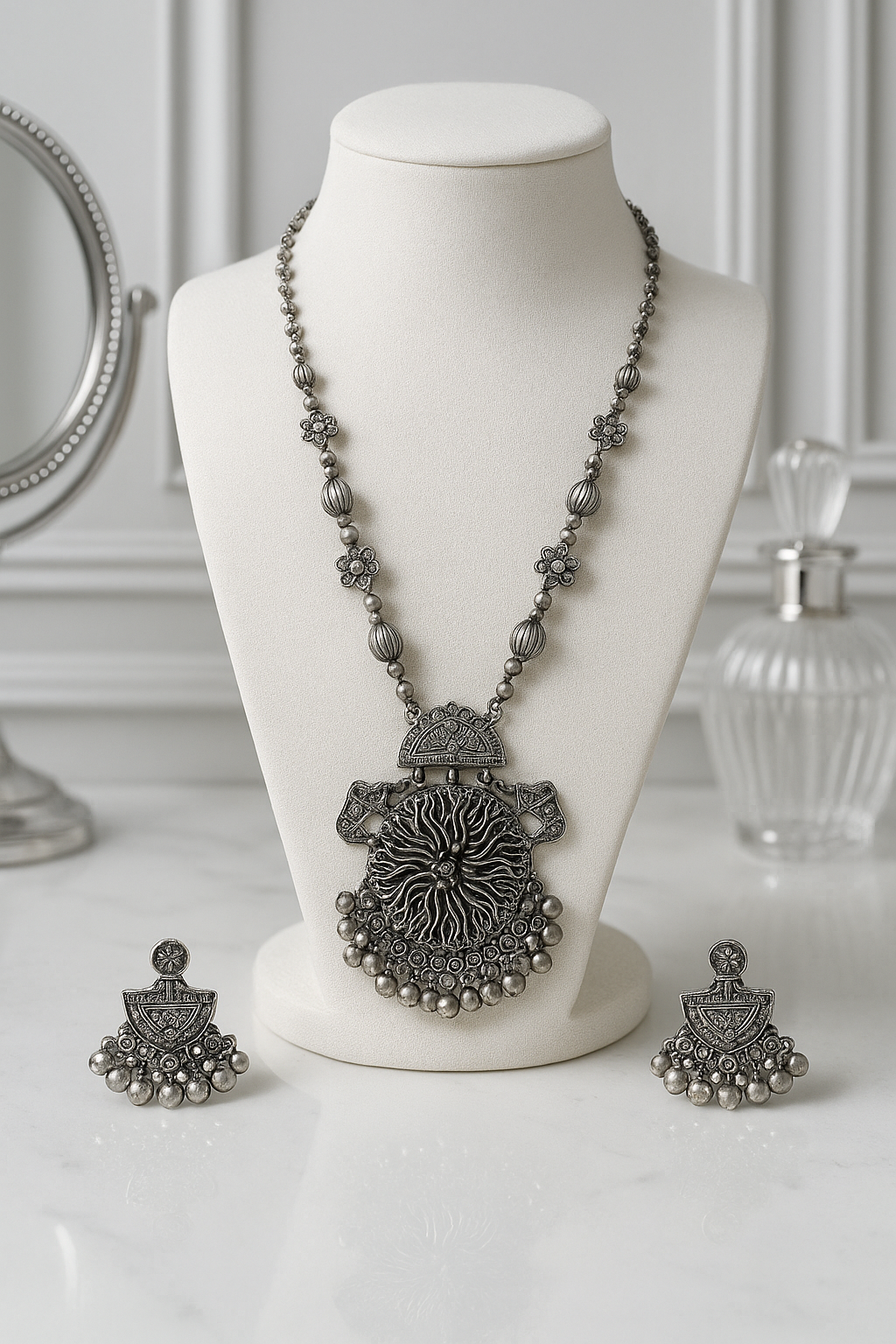 Antique Oxidised Necklace Set