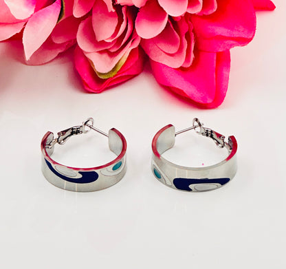 Silver Classic Hoops