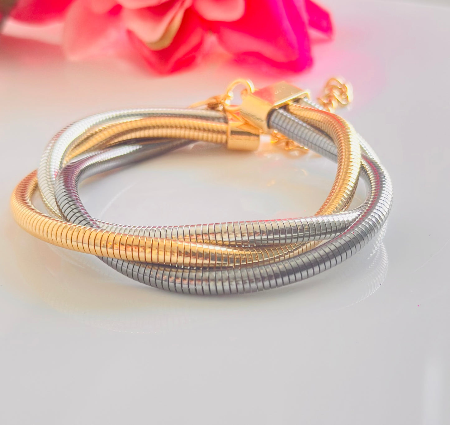Dual Tone Layered Bracelet