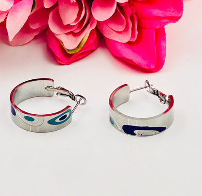 Silver Classic Hoops