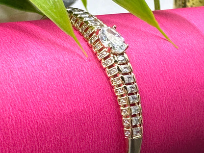 Solitaire Steel Bracelet