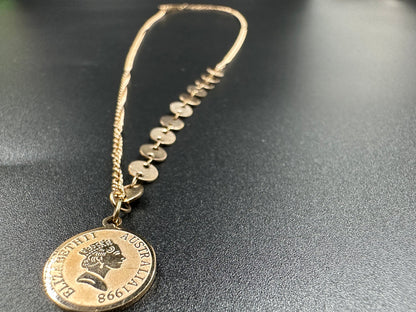 ELEGANT ANTI TARNISH STAINLESS STEEL DOUBLE LAYERED CHAIN (ROSE GOLD)