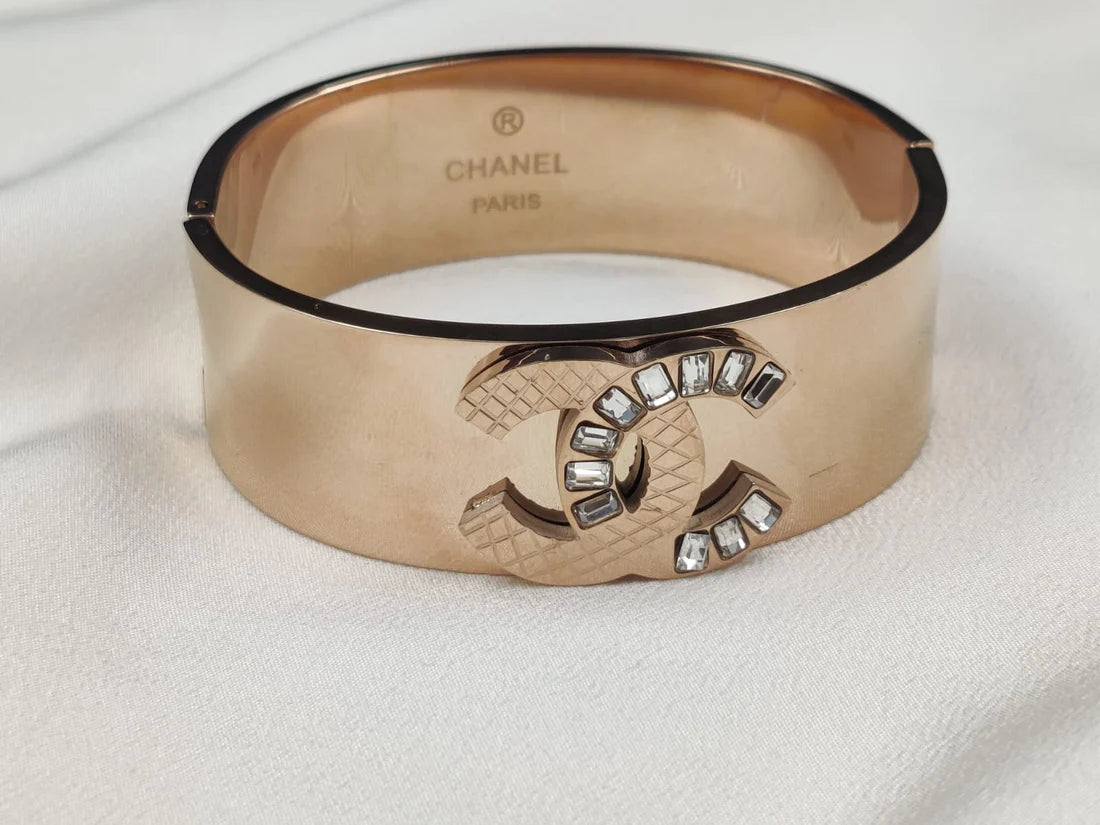 Steel Chanel Design Bracelet