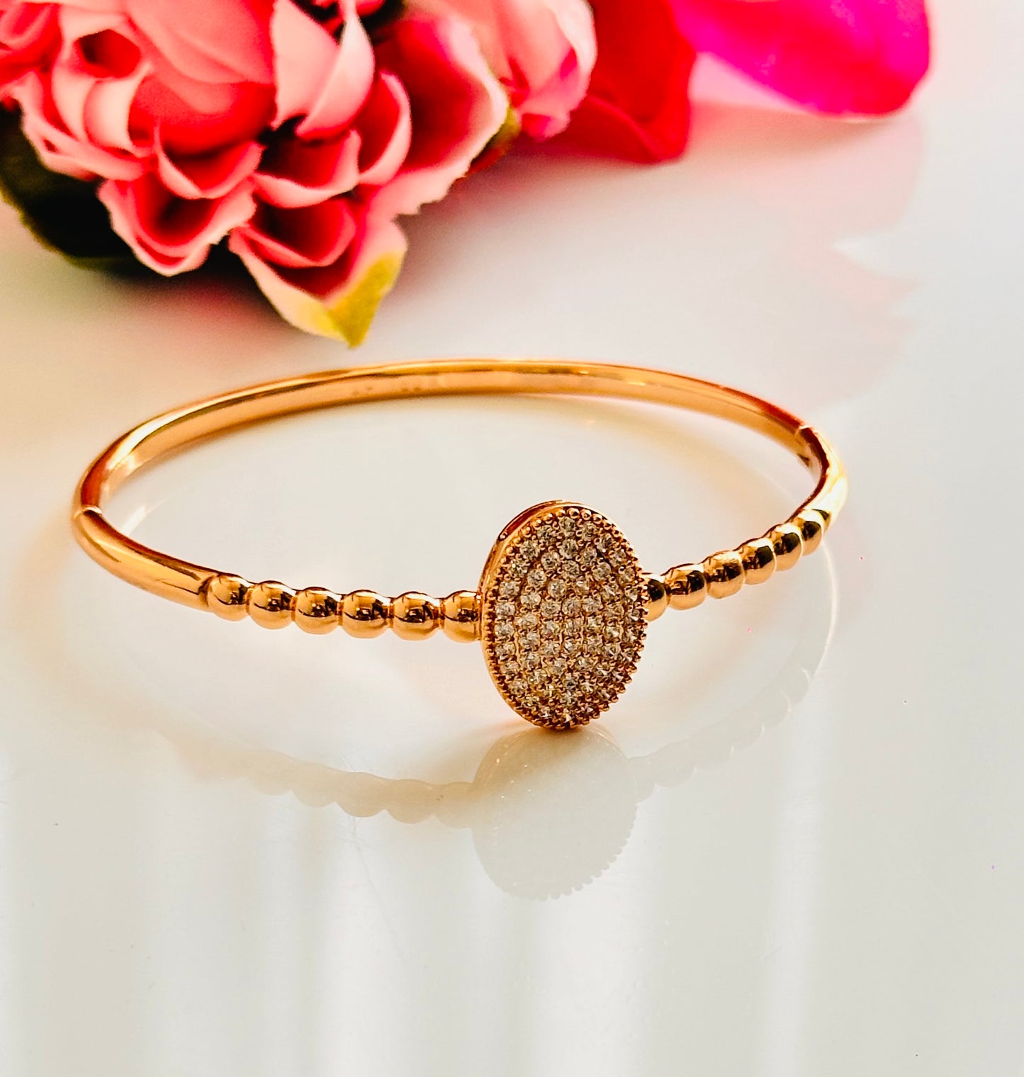 Oval CZ Crystal Bracelet