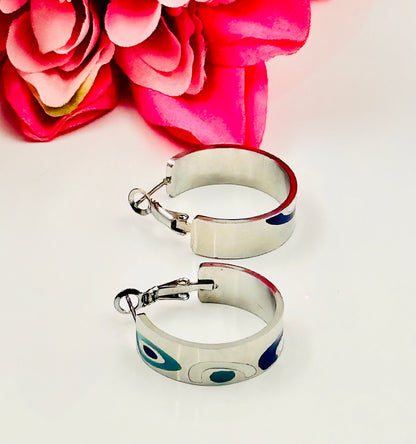 Silver Classic Hoops