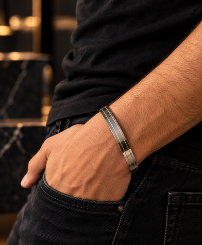 Men's Silver Cuff Bracelet