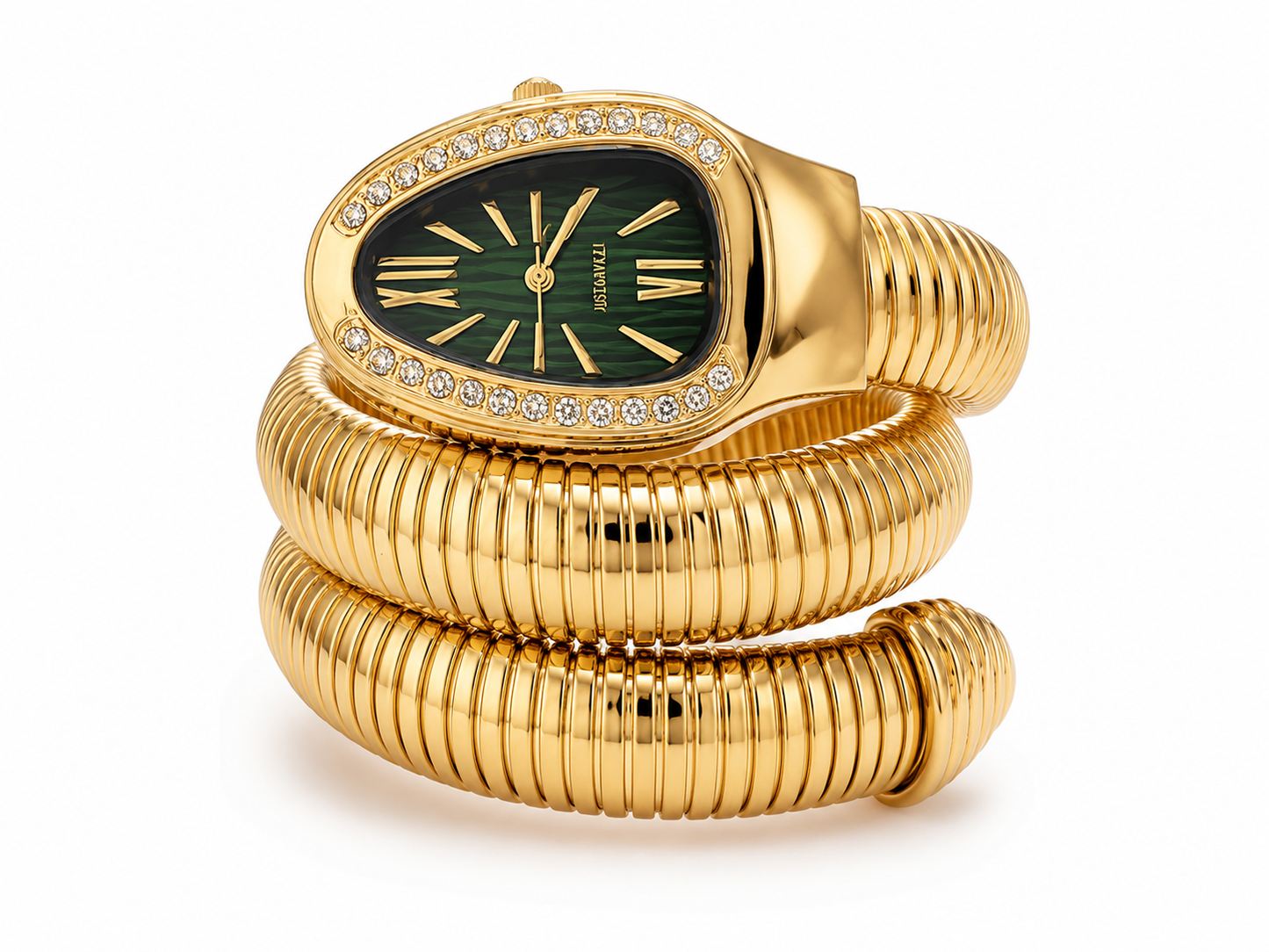 Coiled Snake Watch Bracelet