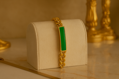 Emerald Curb Bracelet