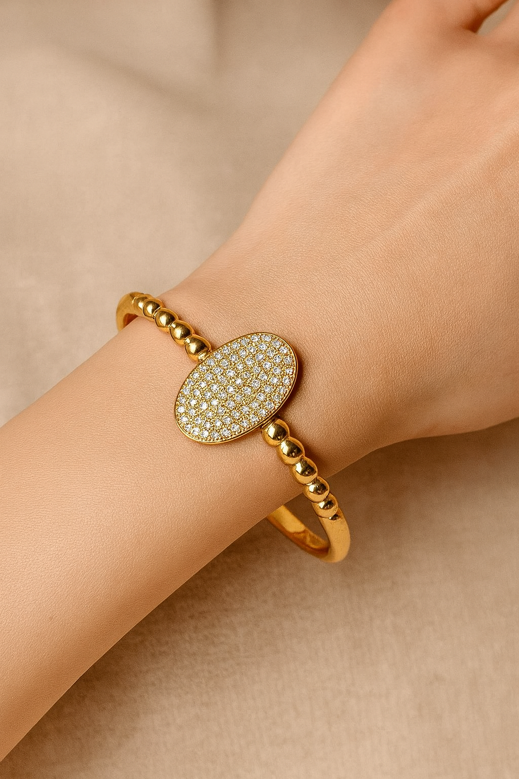 Oval CZ Crystal Bracelet