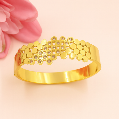 Geometric Gold Cuff