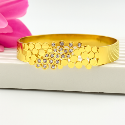 Geometric Gold Cuff