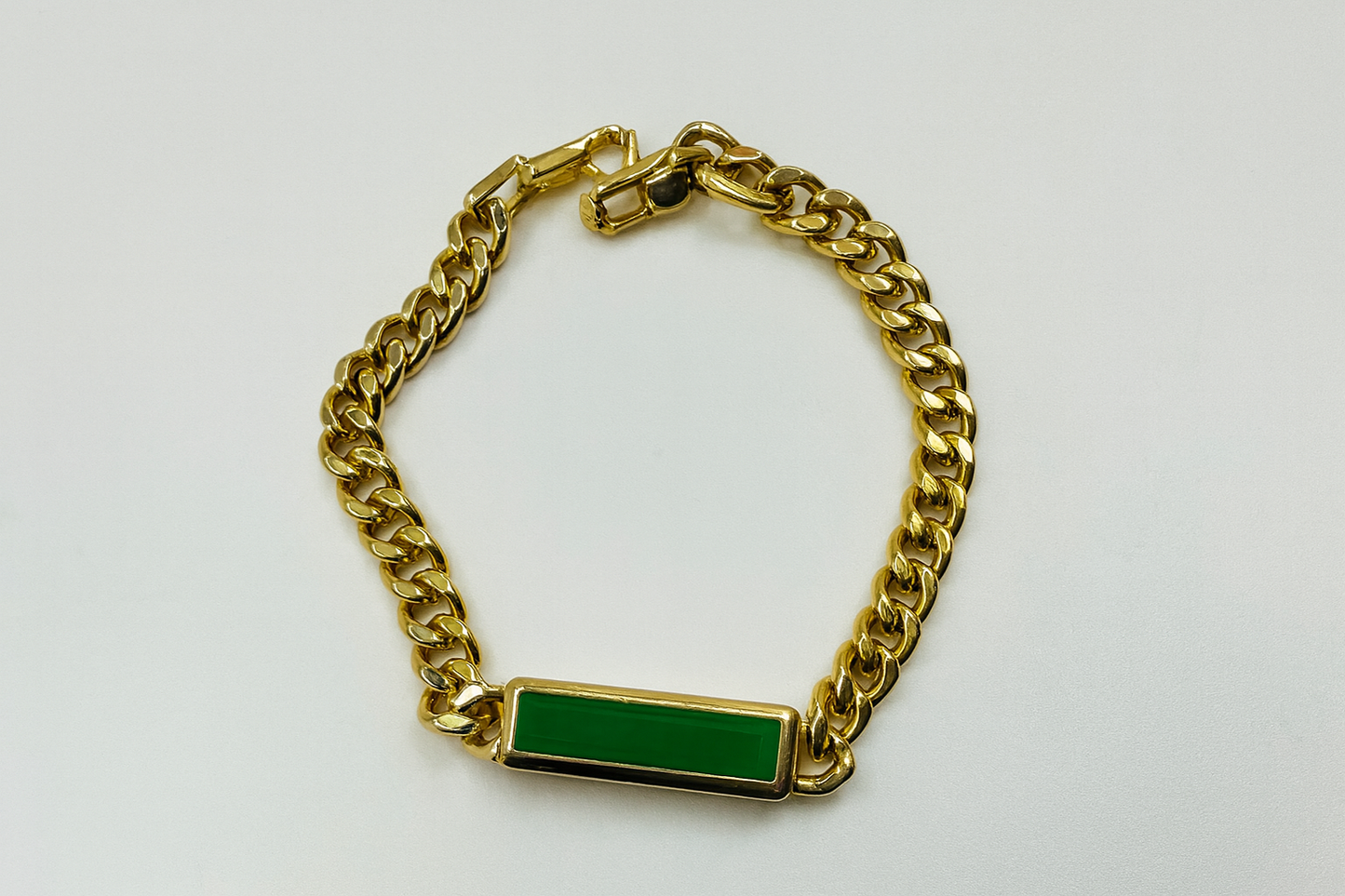 Emerald Curb Bracelet