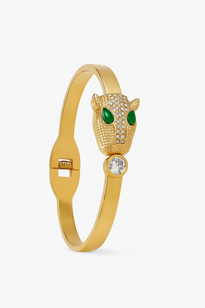 Panther Head Crystal Bracelet