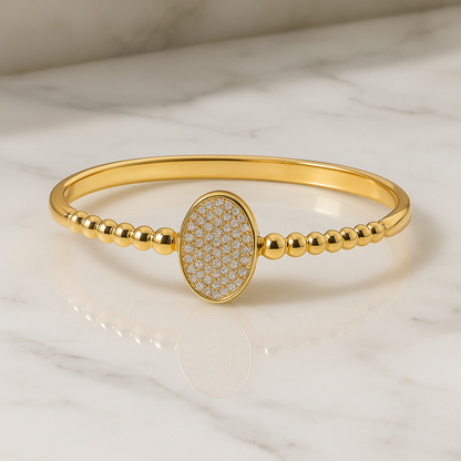 Oval CZ Crystal Bracelet