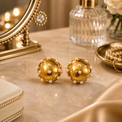 Pearl Stud Earrings