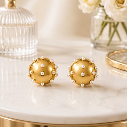Pearl Stud Earrings