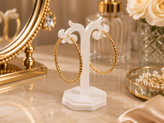 Steel Anti-Tarnish Hoop Earrings