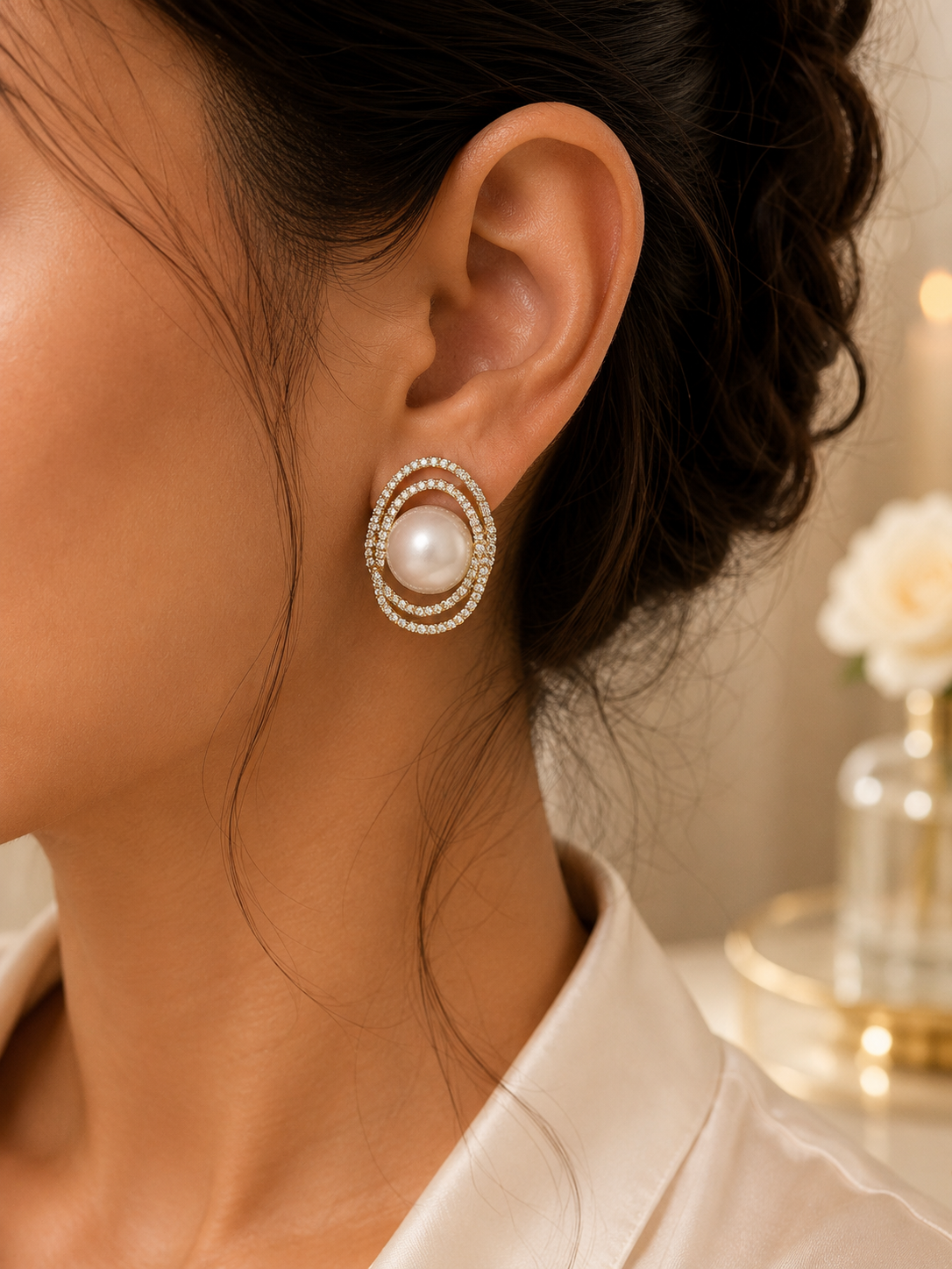 Celeste Pearl Studs
