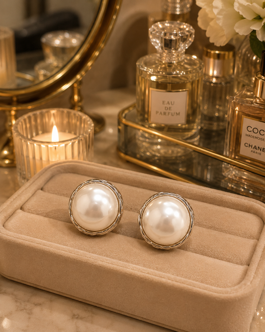 Classic Pearl Stud Earrings