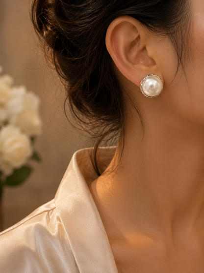 Classic Pearl Stud Earrings