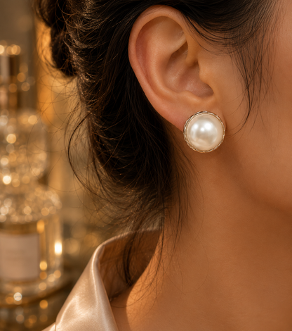 Classic Pearl Stud Earrings