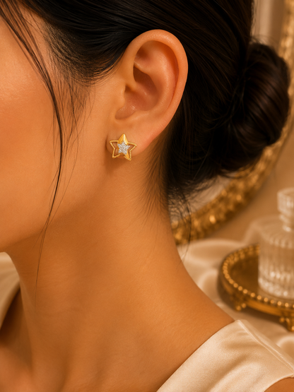 Celestial Star Stud Earrings
