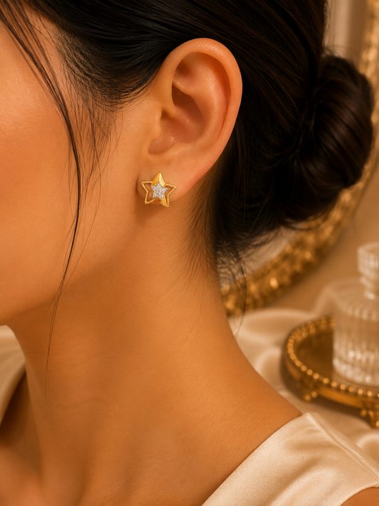 Celestial Star Stud Earrings