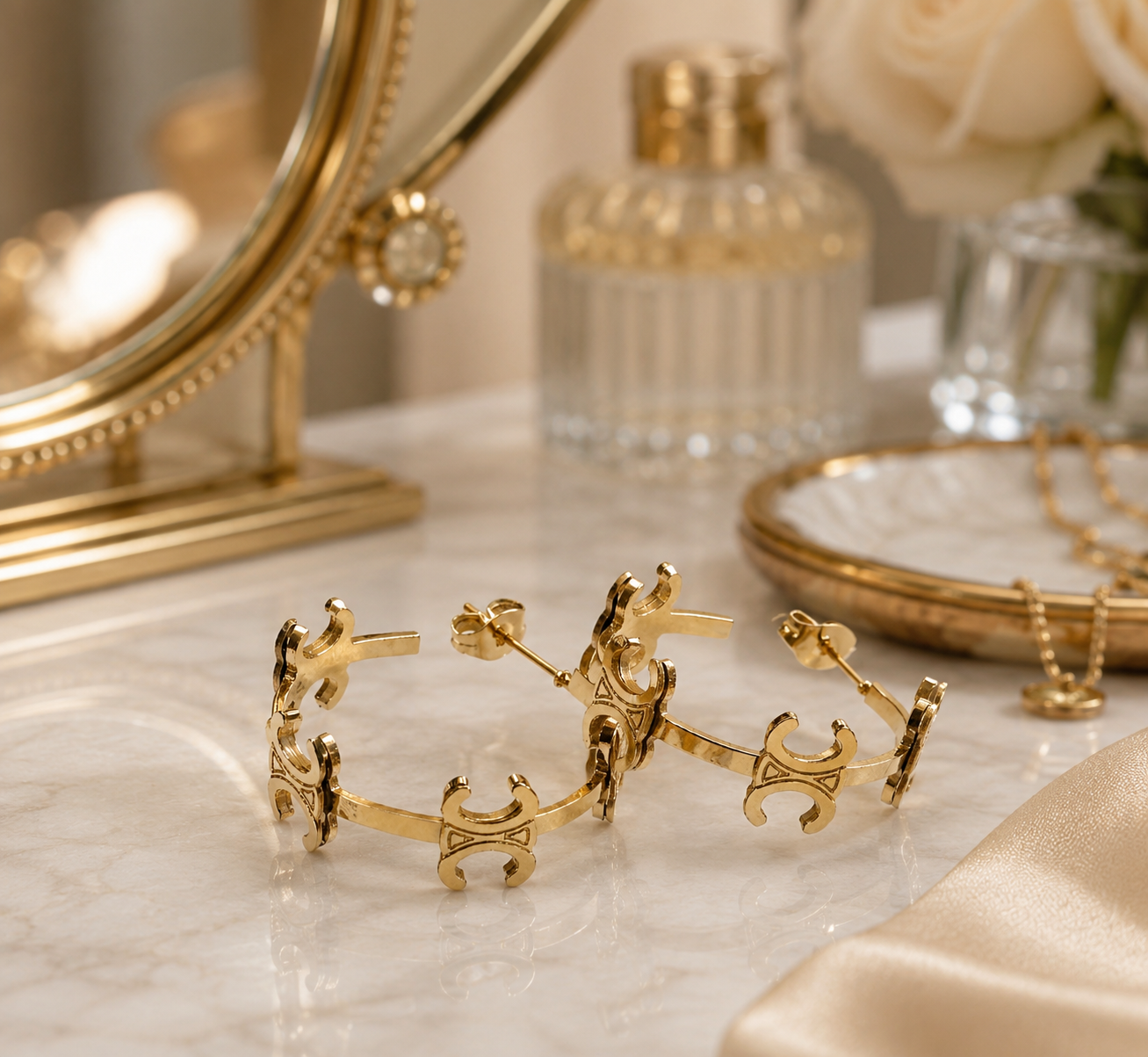 Classic Gold Hoops
