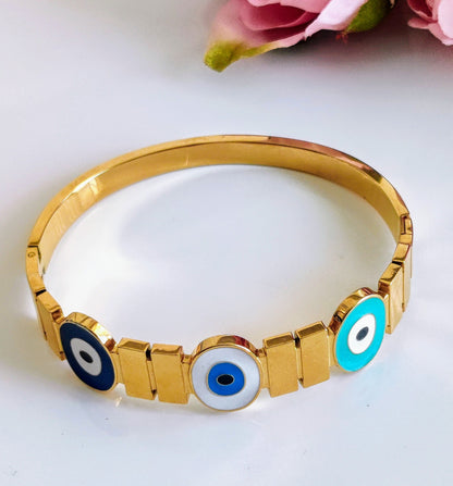 Evil Eye Steel Bracelet