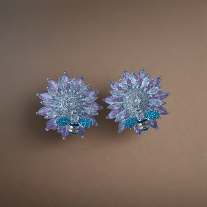 Pink Honeybee Glass Earrings