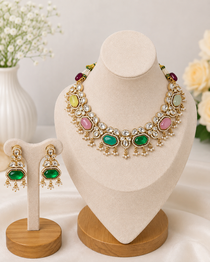 Kundan Multicolor Necklace Set