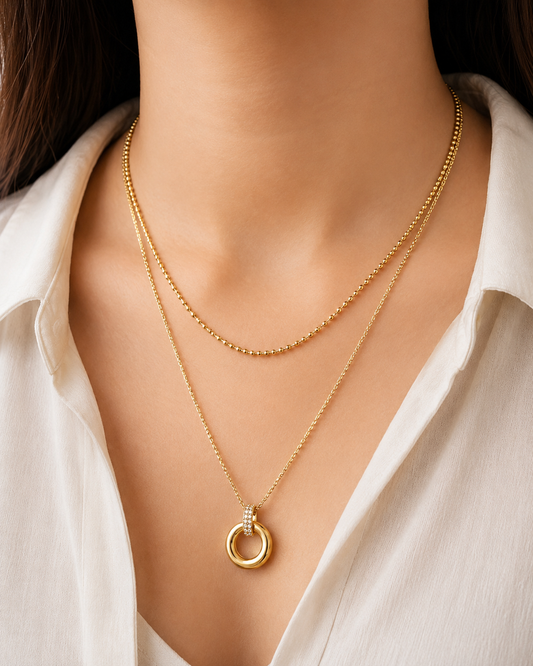 Layered Circle Necklace