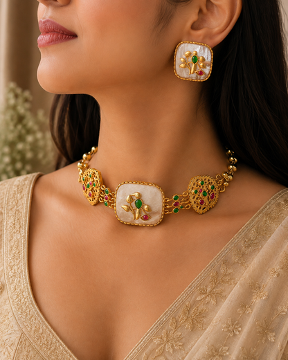 Marble Bird Motif Set