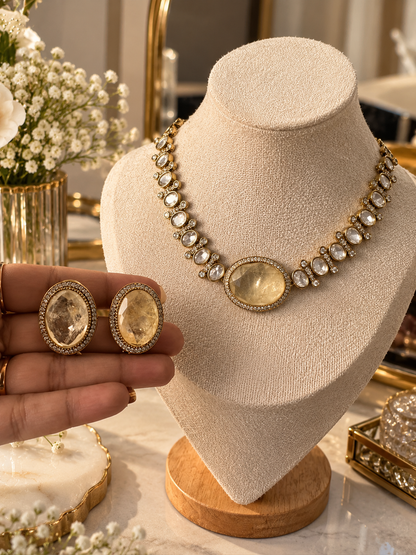 Antique Stone Choker Set
