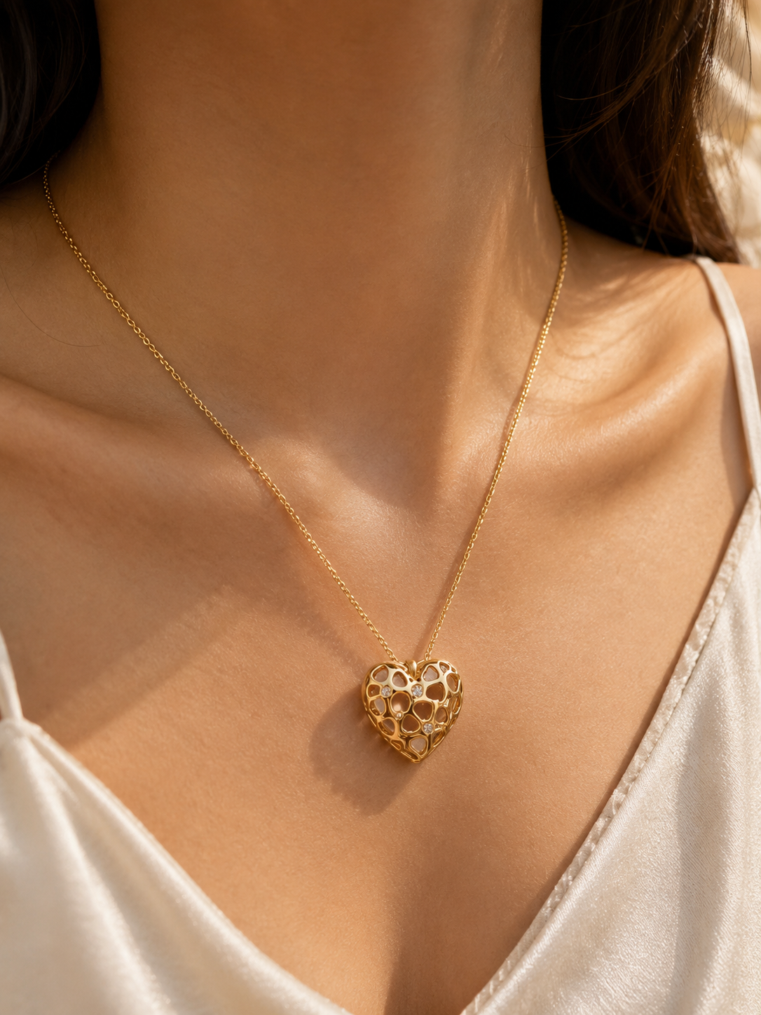 Open Heart Necklace