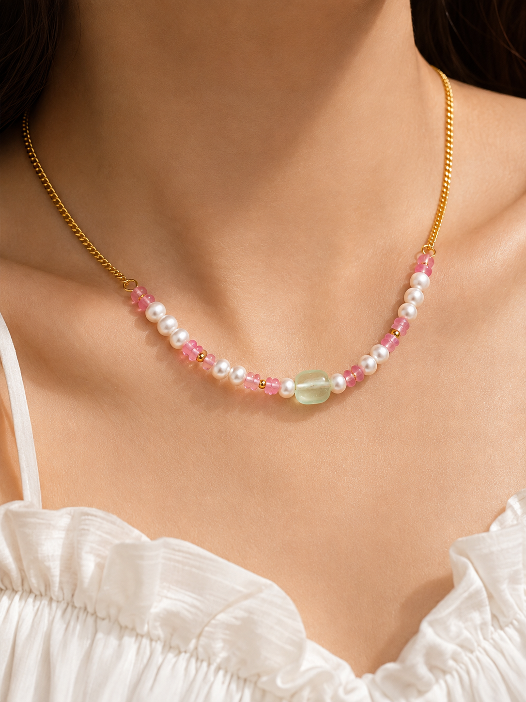 Pearl Beaded Necklace