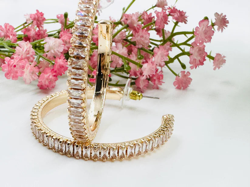 AD Hoop Earrings