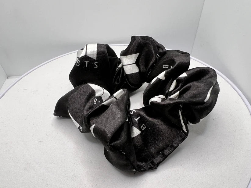 Black Satin Scrunchie