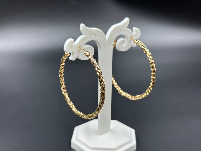 Steel Anti-Tarnish Hoop Earrings